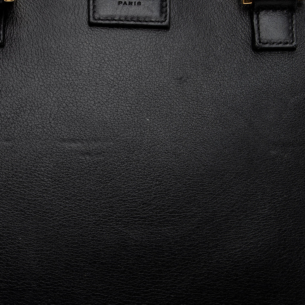 Saint Laurent Calfskin Monogram Baby Cabas Tote (SHF-aWaDWU)