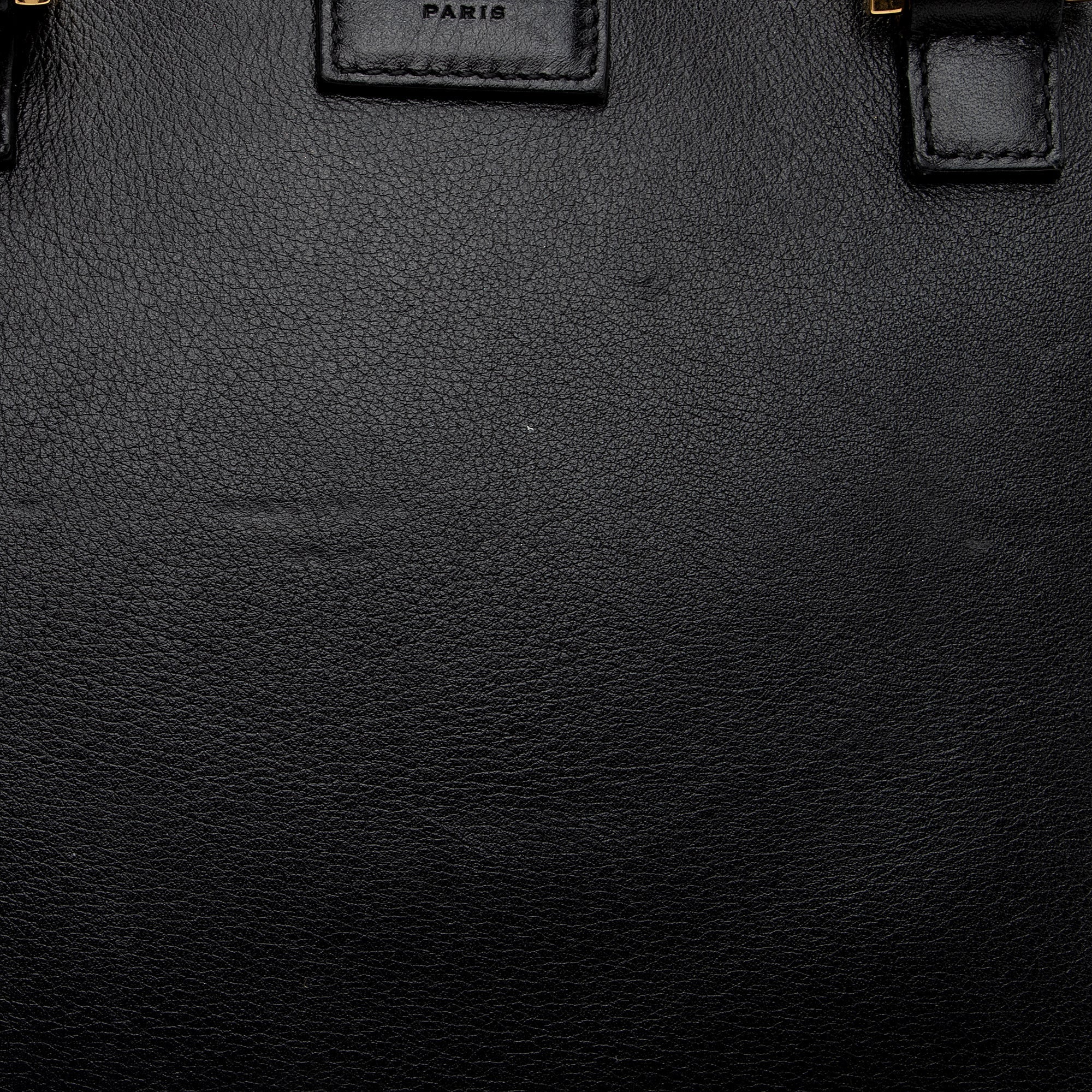 Saint Laurent Calfskin Monogram Baby Cabas Tote (SHF-aWaDWU)