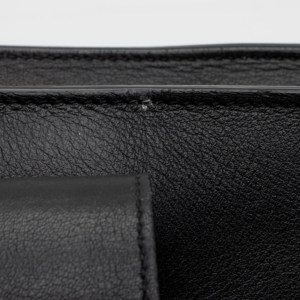 Saint Laurent Calfskin Monogram Baby Cabas Tote (SHF-aWaDWU)