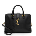 Saint Laurent Calfskin Monogram Baby Cabas Tote (SHF-aWaDWU)