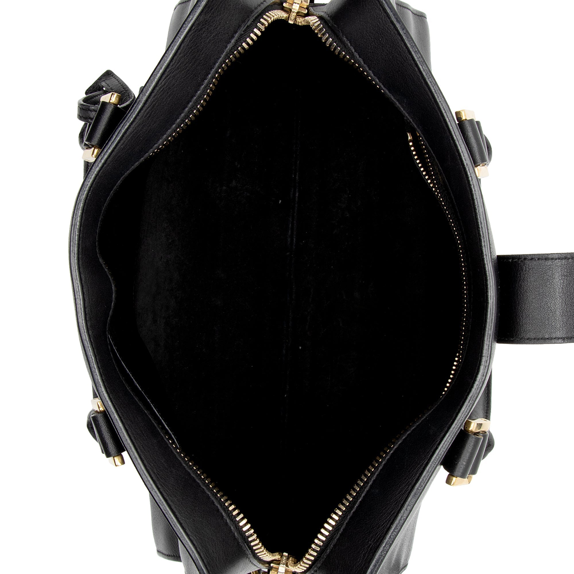 Saint Laurent Calfskin Monogram Baby Cabas Tote (SHF-aWaDWU)