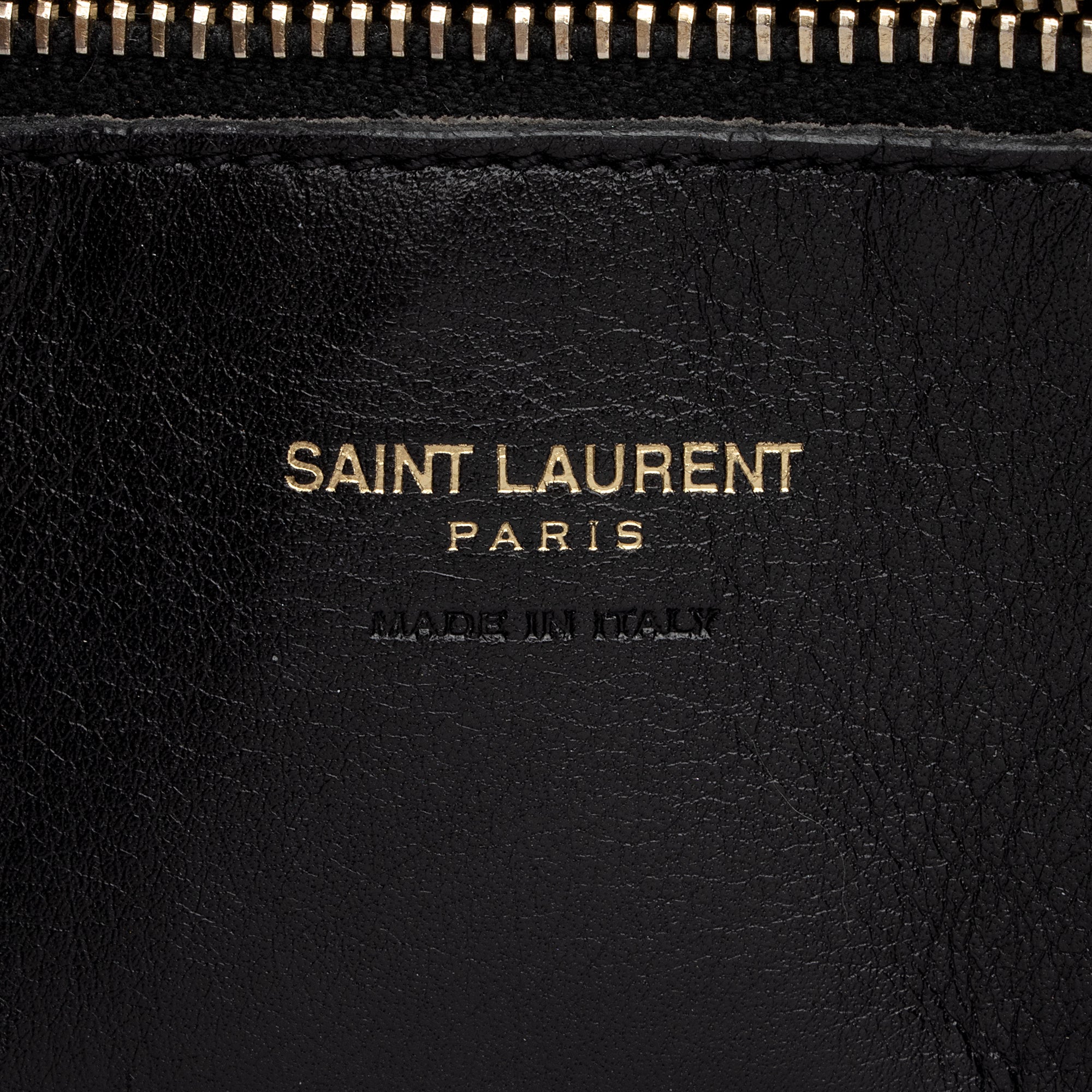 Saint Laurent Calfskin Monogram Baby Cabas Tote (SHF-aWaDWU)