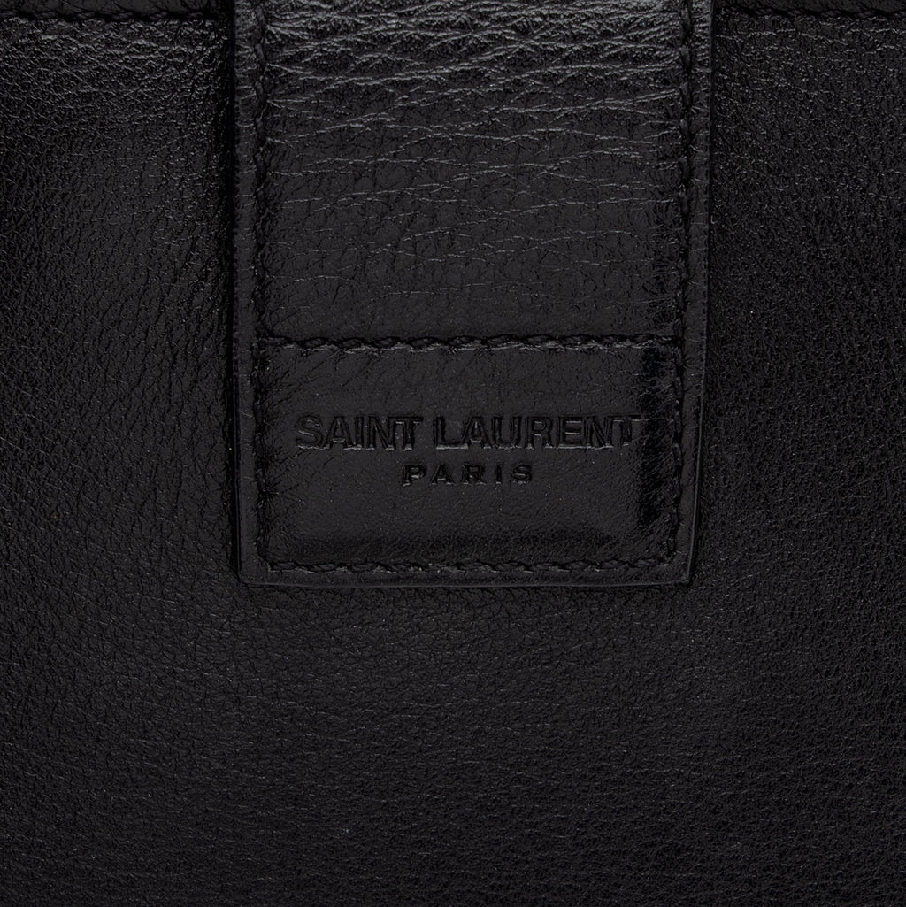 Saint Laurent Calfskin Monogram Baby Cabas Tote (SHF-aWaDWU)