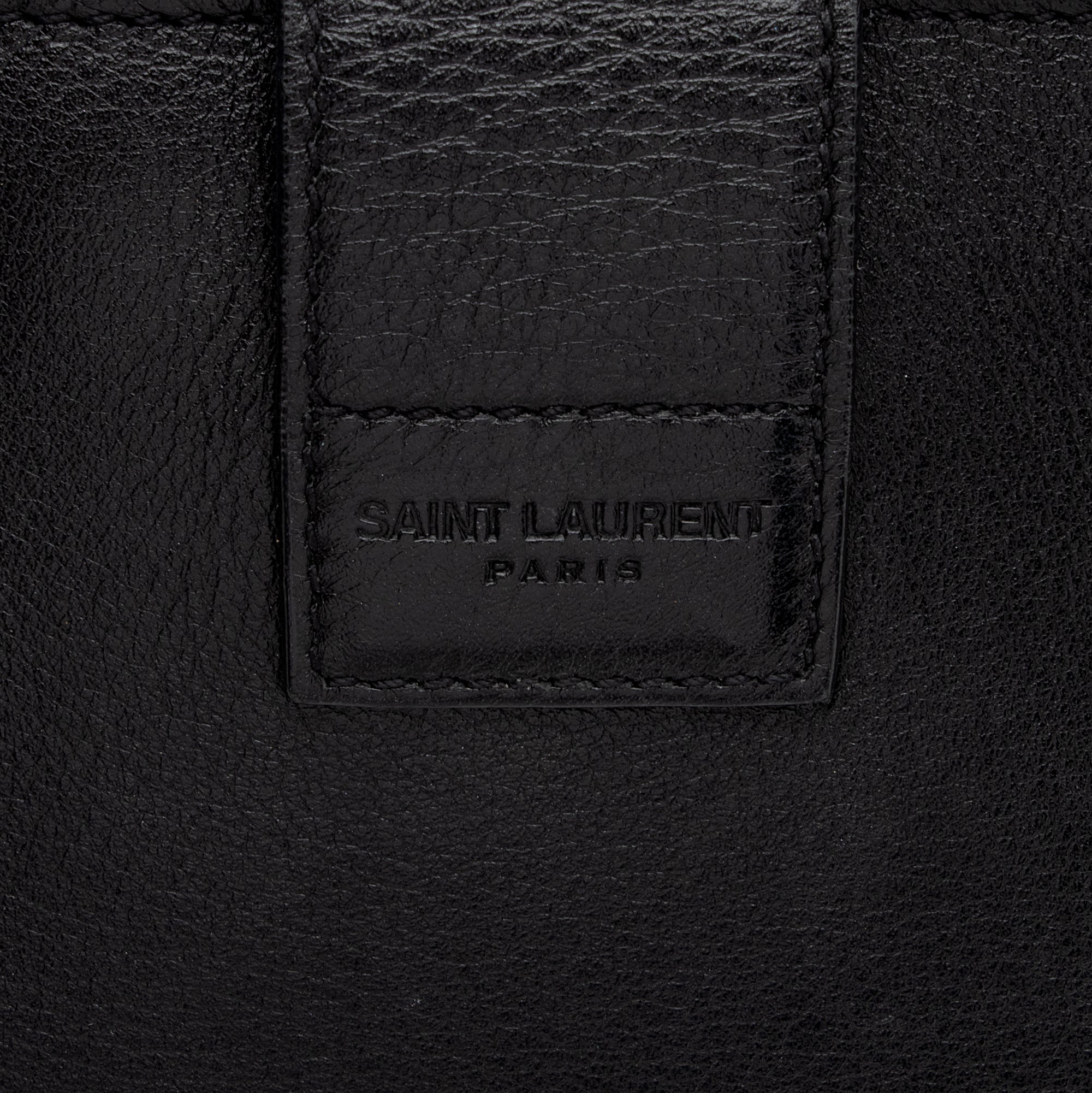 Saint Laurent Calfskin Monogram Baby Cabas Tote (SHF-aWaDWU)