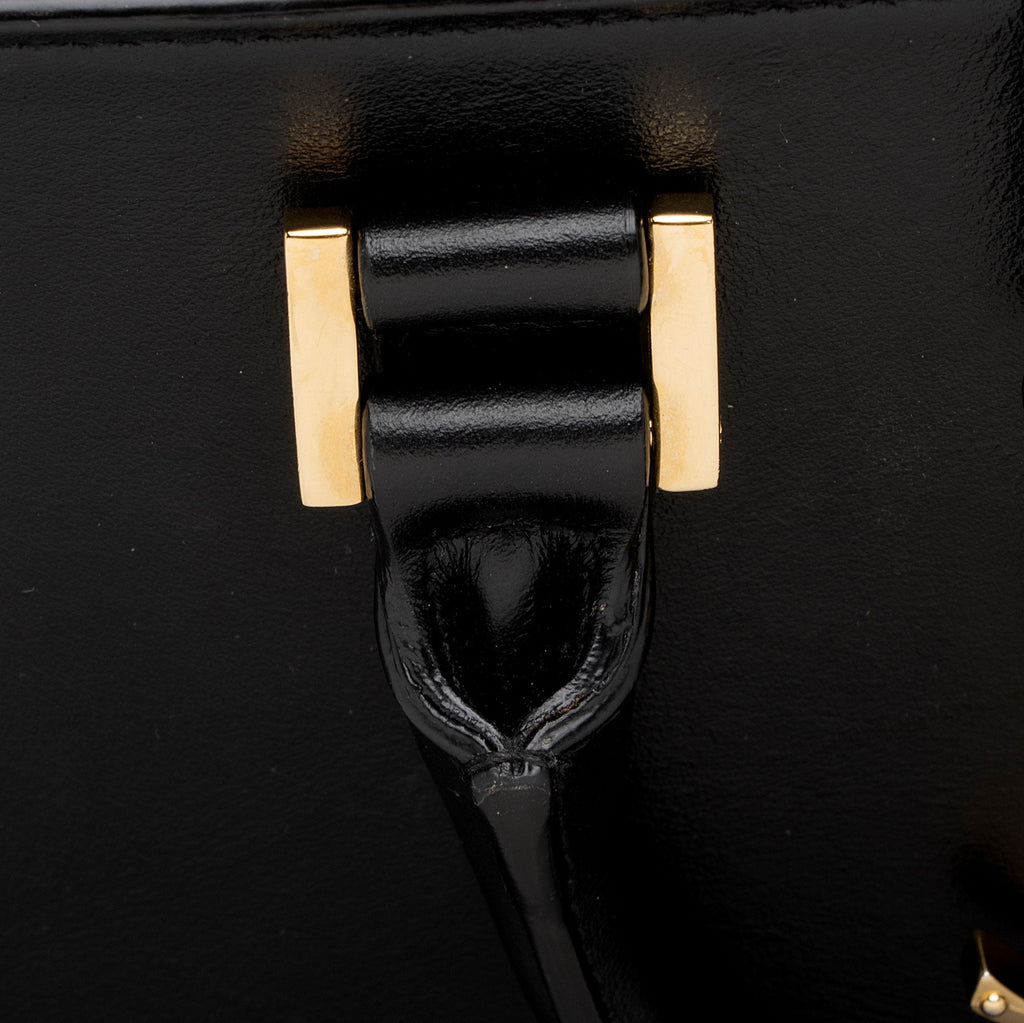 Saint Laurent Calfskin Monogram Baby Cabas Tote (SHF-Emwqyt)
