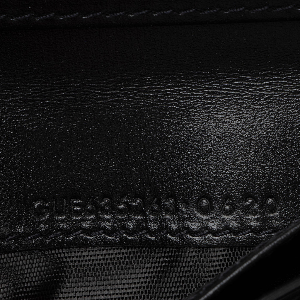 Saint Laurent Calfskin Monogram Compact Zip Around Wallet (SHF-p3n5HY)