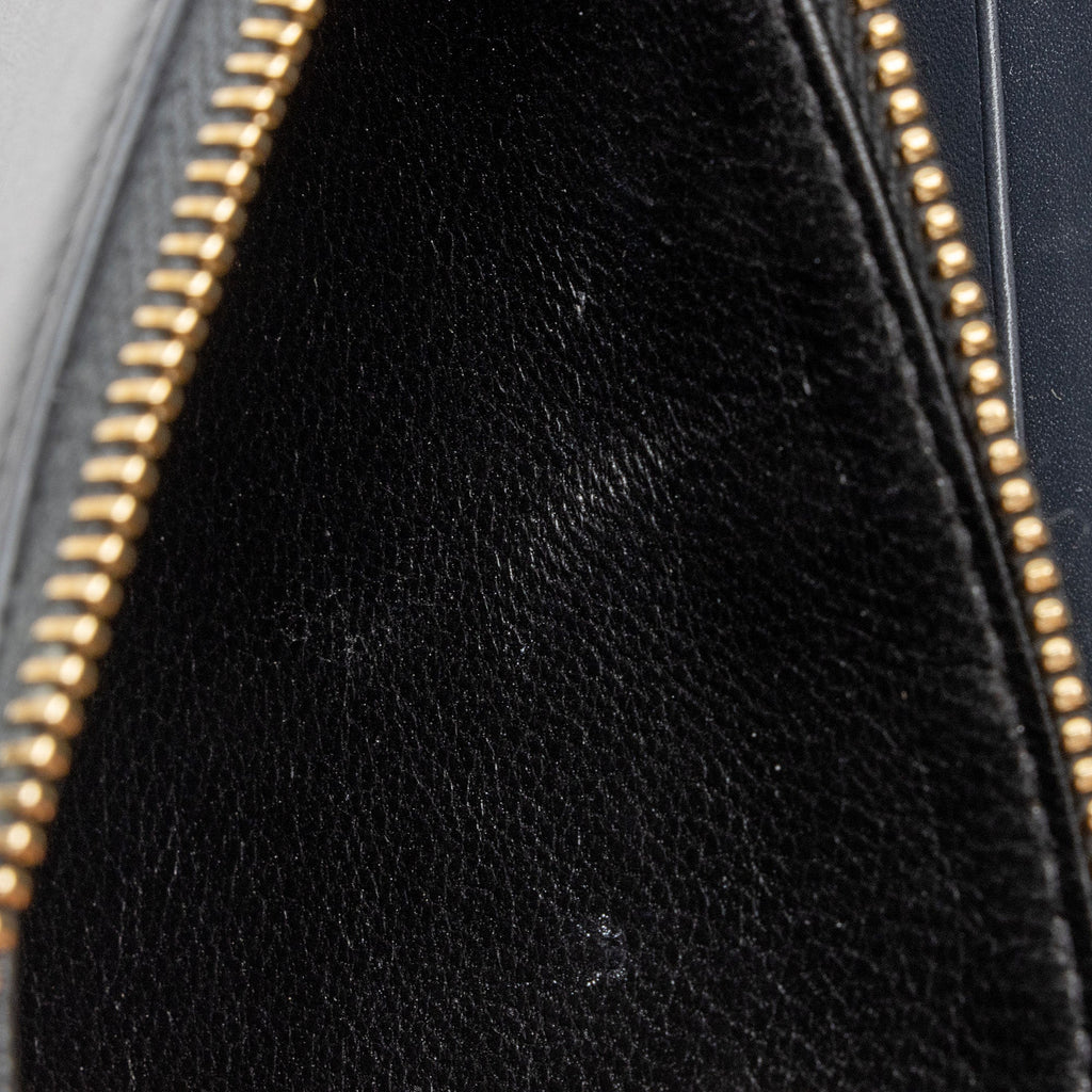 Saint Laurent Calfskin Monogram Kate Tassel Chain Wallet (SHF-GJz8iT)