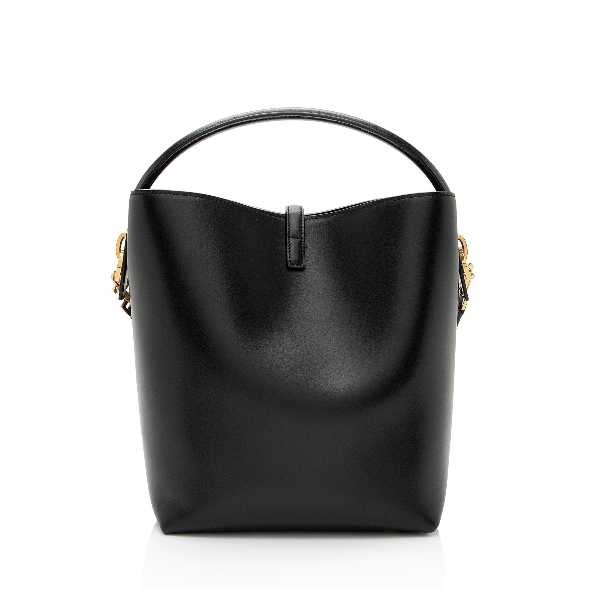 Saint Laurent Calfskin Monogram Le 37 Bucket Bag (SHF-YsxF8W)