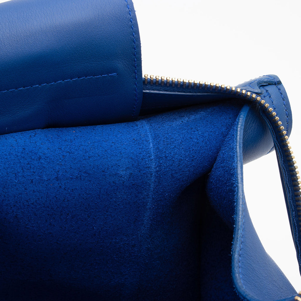 Saint Laurent Calfskin Monogram Medium Cabas Tote (SHF-gfxpGY)