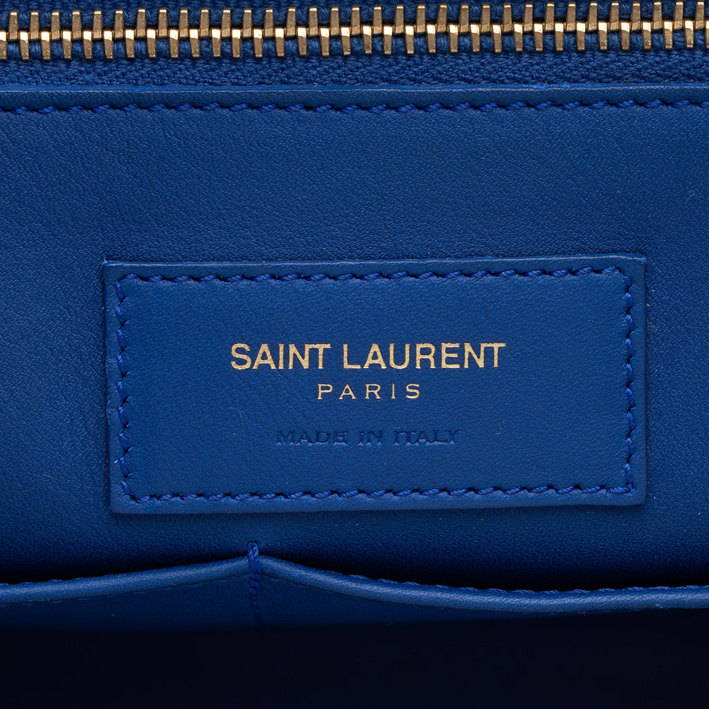 Saint Laurent Calfskin Monogram Medium Cabas Tote (SHF-gfxpGY)