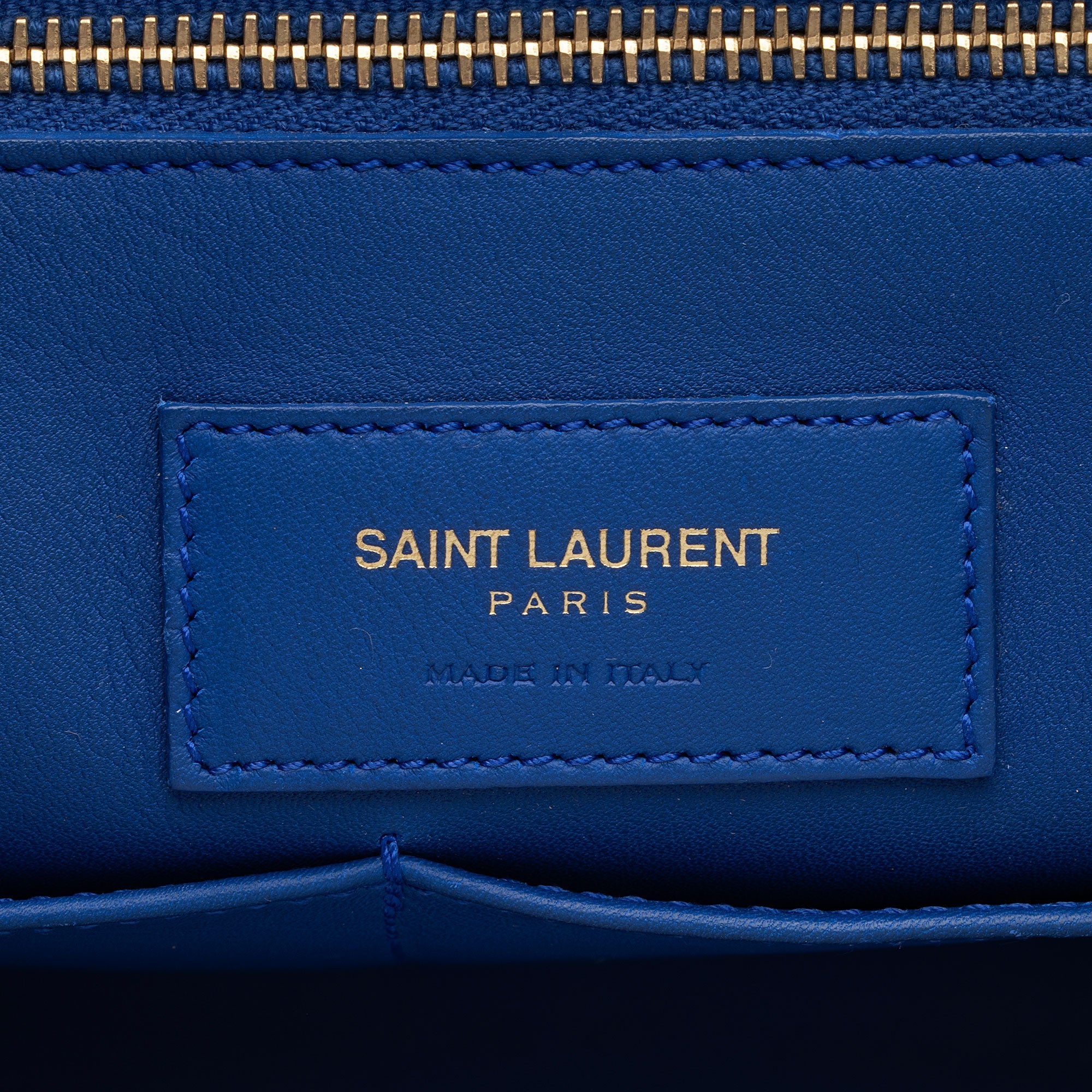 Saint Laurent Calfskin Monogram Medium Cabas Tote (SHF-gfxpGY)