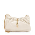 Saint Laurent Calfskin Monogram Pacpac Ruched Chain Hobo (SHF-vWA46Q)