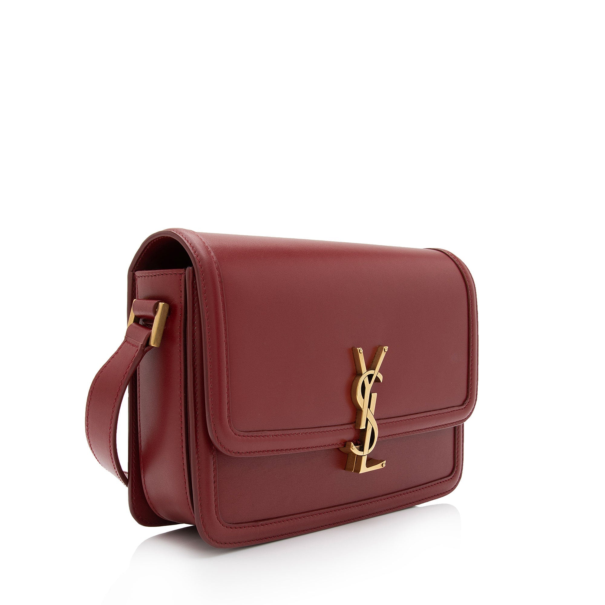 Saint Laurent Calfskin Monogram Solferino Medium Shoulder Bag (SHF-UzxBQh)