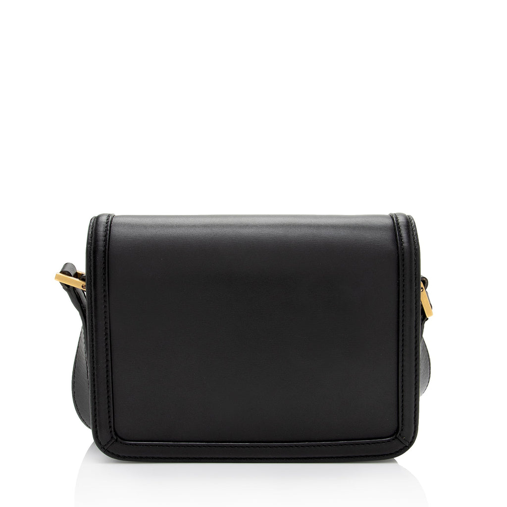 Saint Laurent Calfskin Monogram Solferino Small Shoulder Bag (SHF-3U)