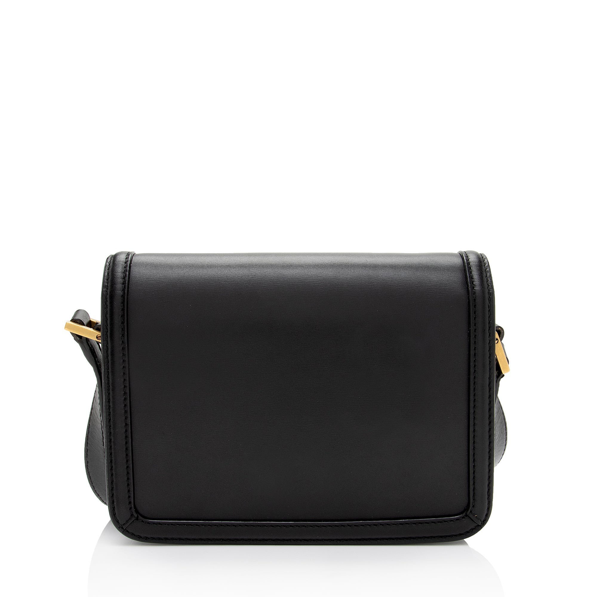 Saint Laurent Calfskin Monogram Solferino Small Shoulder Bag (SHF-3U)