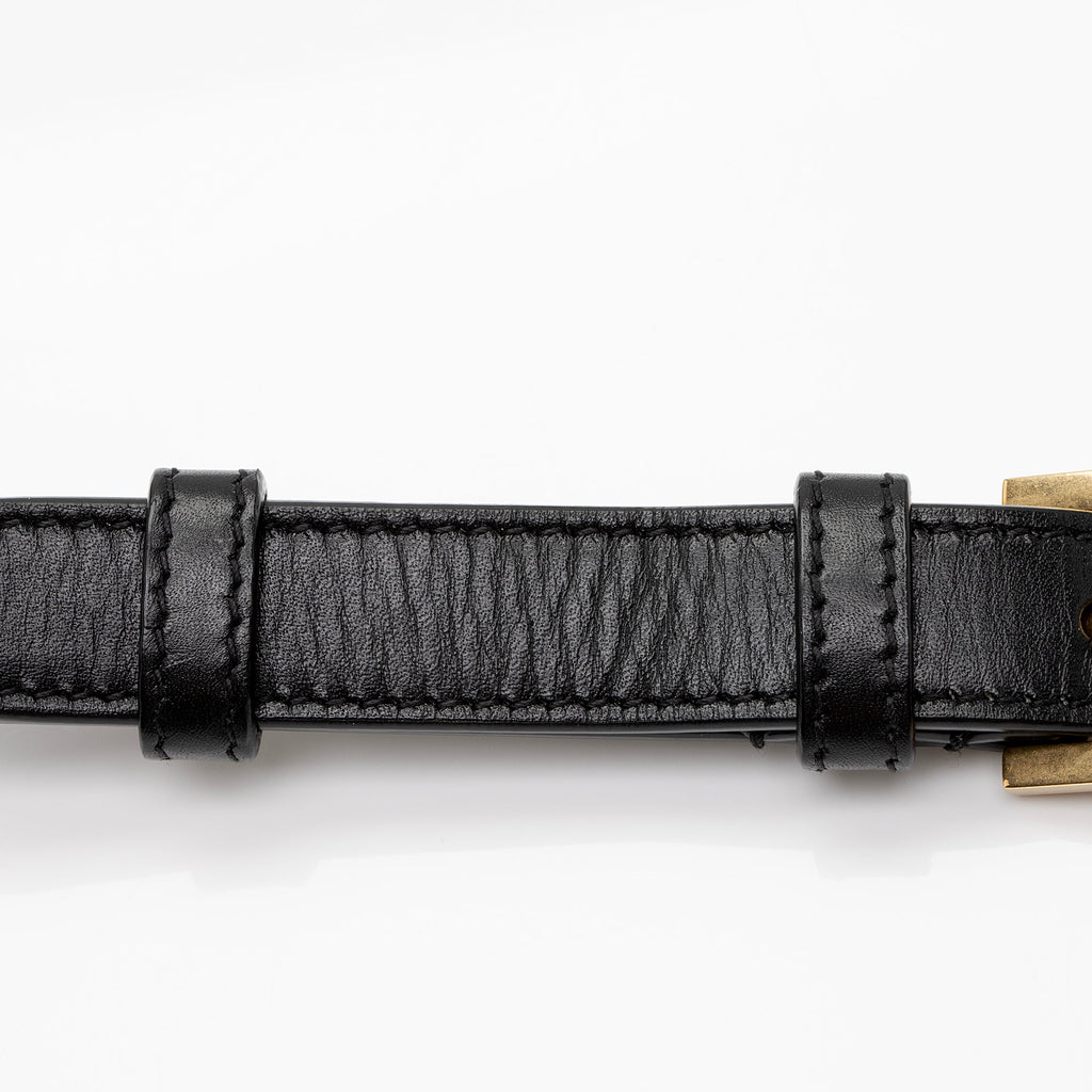 Saint Laurent Calfskin Monogram Solferino Small Shoulder Bag (SHF-3U)