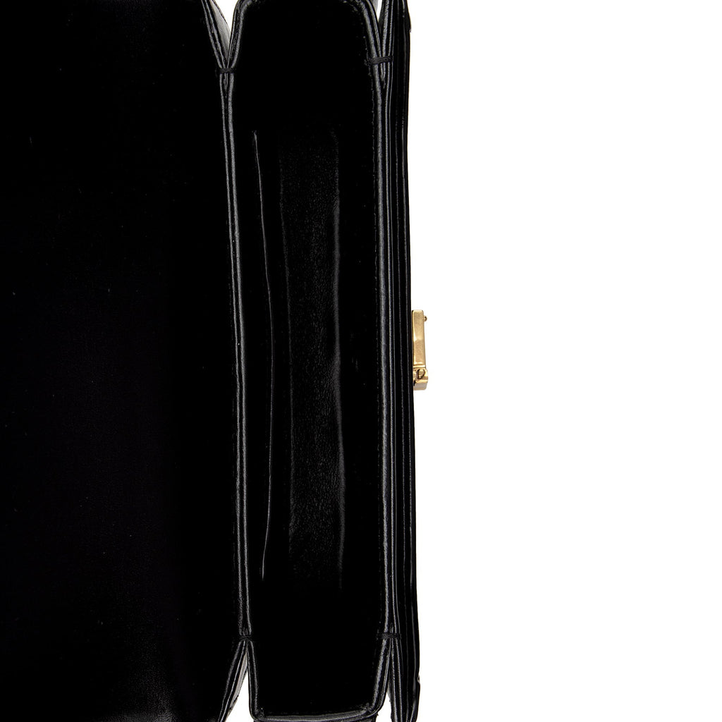 Saint Laurent Calfskin Monogram Solferino Small Shoulder Bag (SHF-3U)
