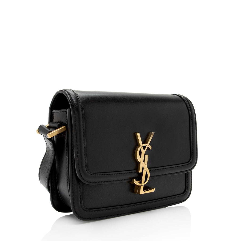 Saint Laurent Calfskin Monogram Solferino Small Shoulder Bag (SHF-3U)