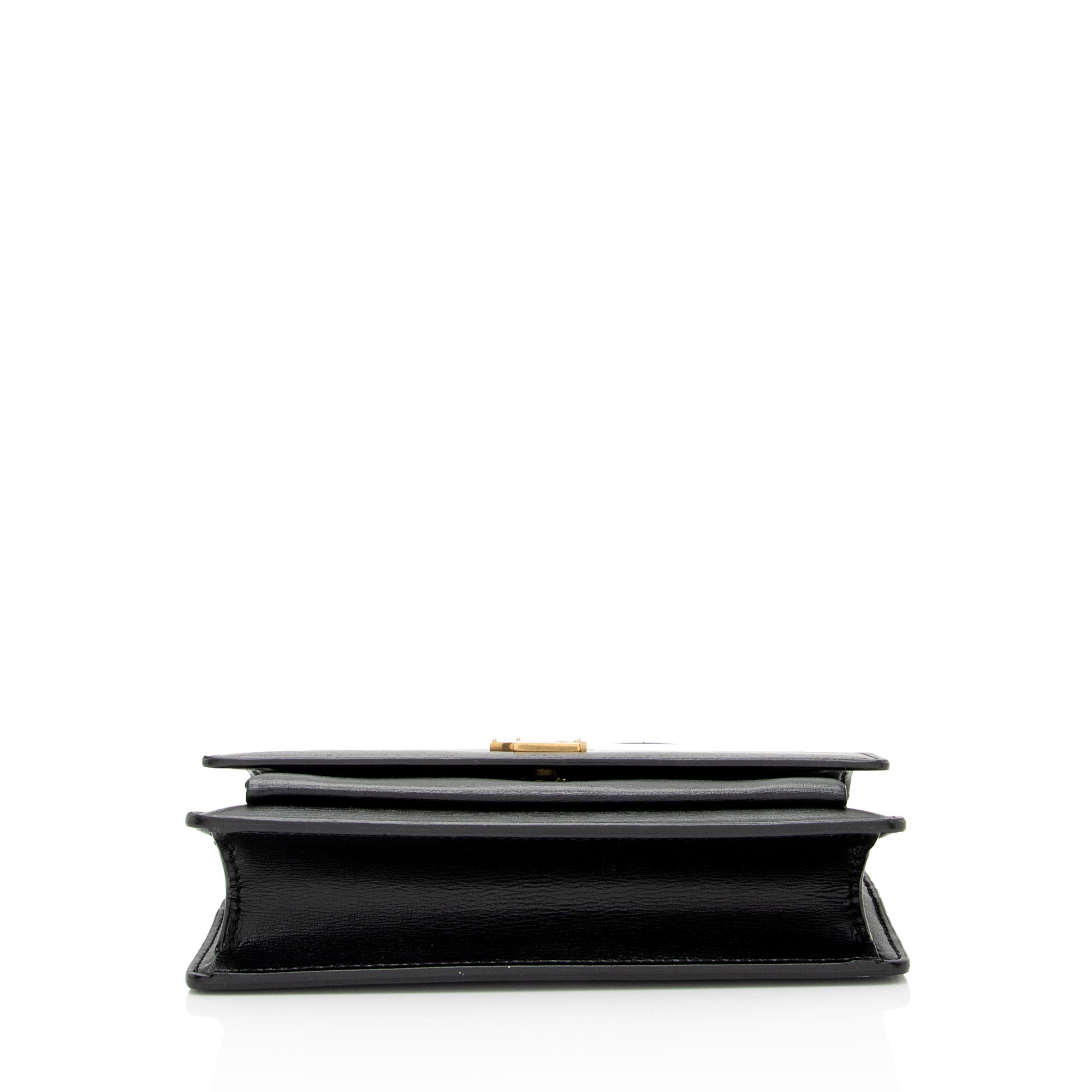 Saint Laurent Calfskin Monogram Sunset Mini Wallet on Chain Bag (SHF-dovv8x)