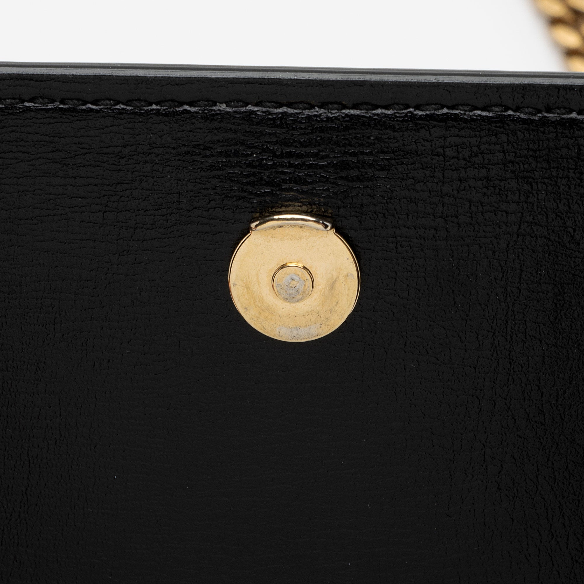 Saint Laurent Calfskin Monogram Sunset Mini Wallet on Chain Bag (SHF-dovv8x)