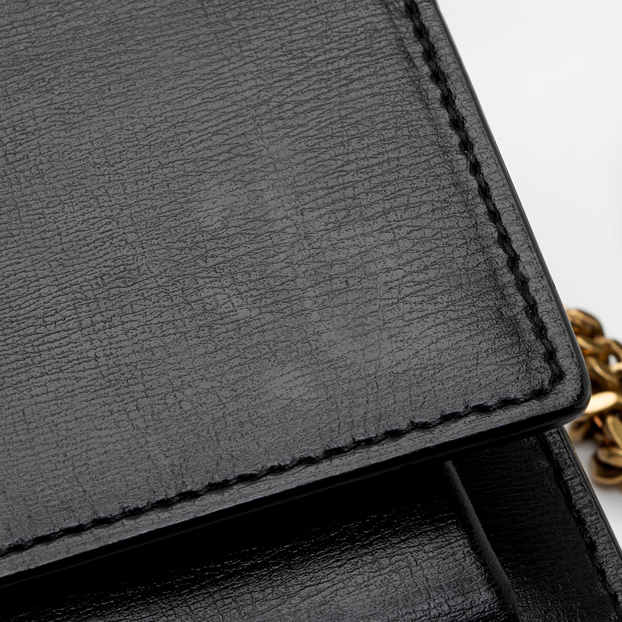 Saint Laurent Calfskin Monogram Sunset Mini Wallet on Chain Bag (SHF-dovv8x)