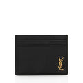 Saint Laurent Calfskin Monogram Tiny Cassandre Card Case (SHF-XxCMHH)