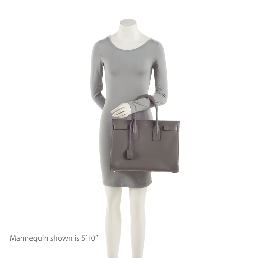 Saint Laurent Calfskin Sac De Jour Large Tote (SHF-yUc2G8)