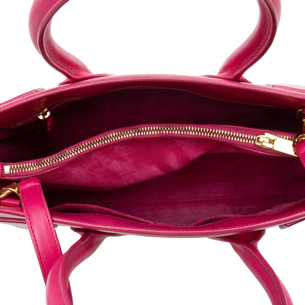 Saint Laurent Calfskin Sac De Jour Small Tote (SHF-YSSFMG)