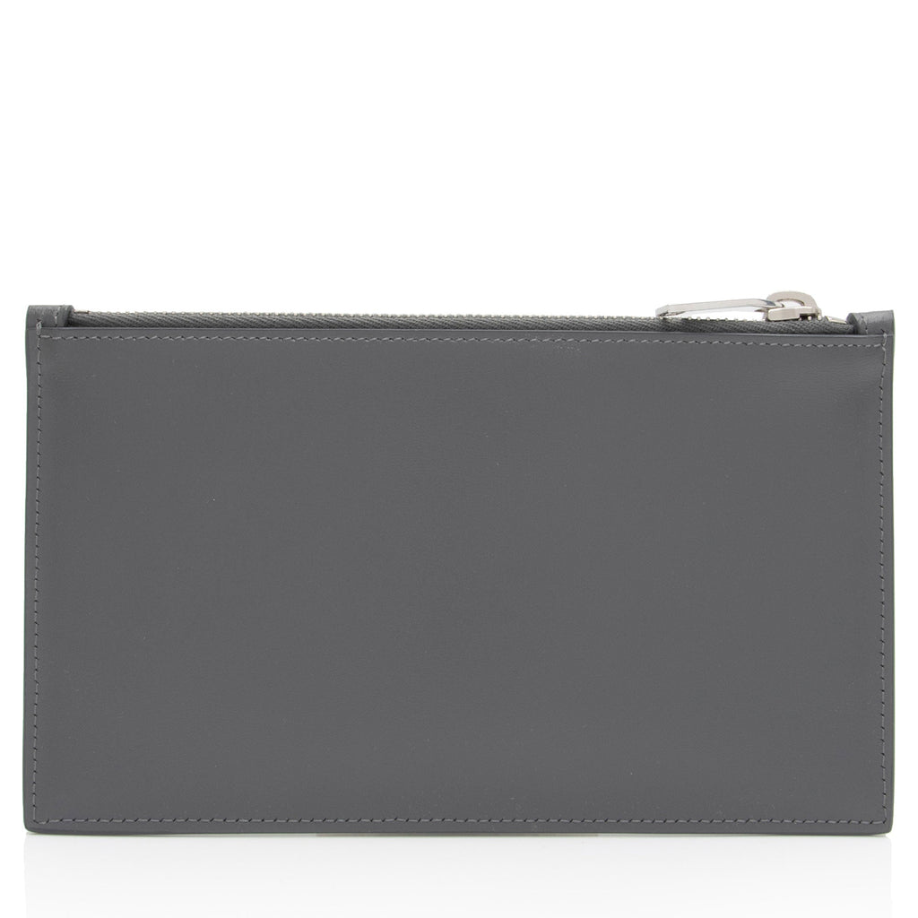 Saint Laurent Calfskin Small Zip Pouch (SHF-RISe7Z)