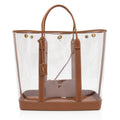 Saint Laurent Calfskin Vinyl Cabas Tote (SHF-wgVvKm)