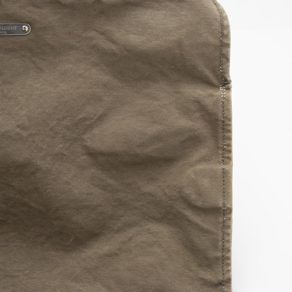 Saint Laurent Canvas Army Messenger Bag (SHF-tH8n4I)