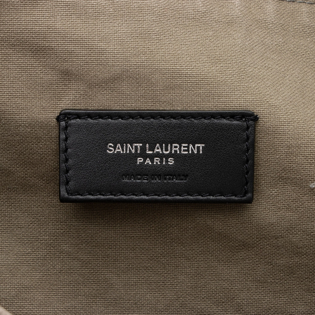 Saint Laurent Canvas Army Messenger Bag (SHF-tH8n4I)