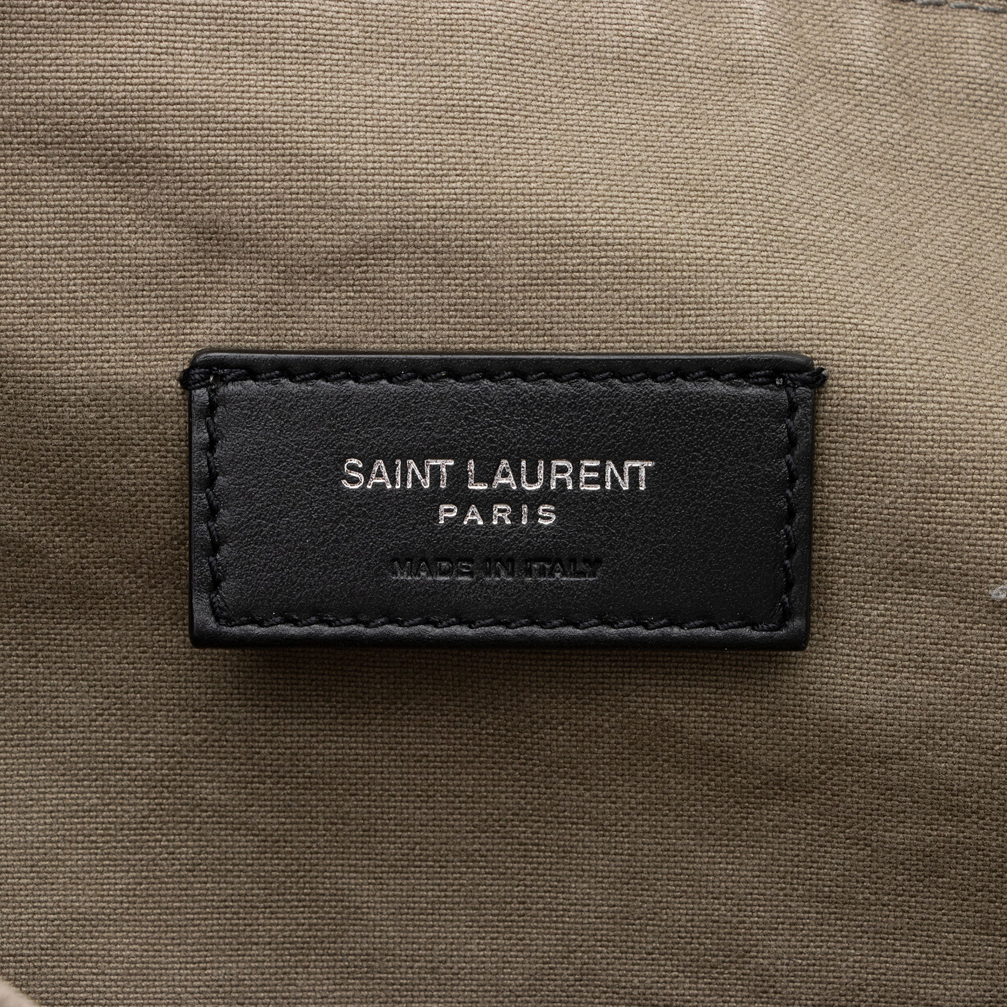 Saint Laurent Canvas Army Messenger Bag (SHF-tH8n4I)