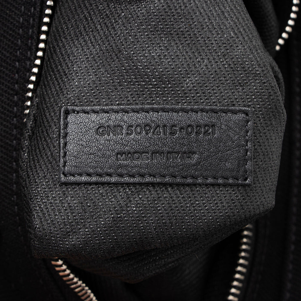 Saint Laurent Canvas Calfskin Rive Gauche Large Tote (SHF-PjHcZm)