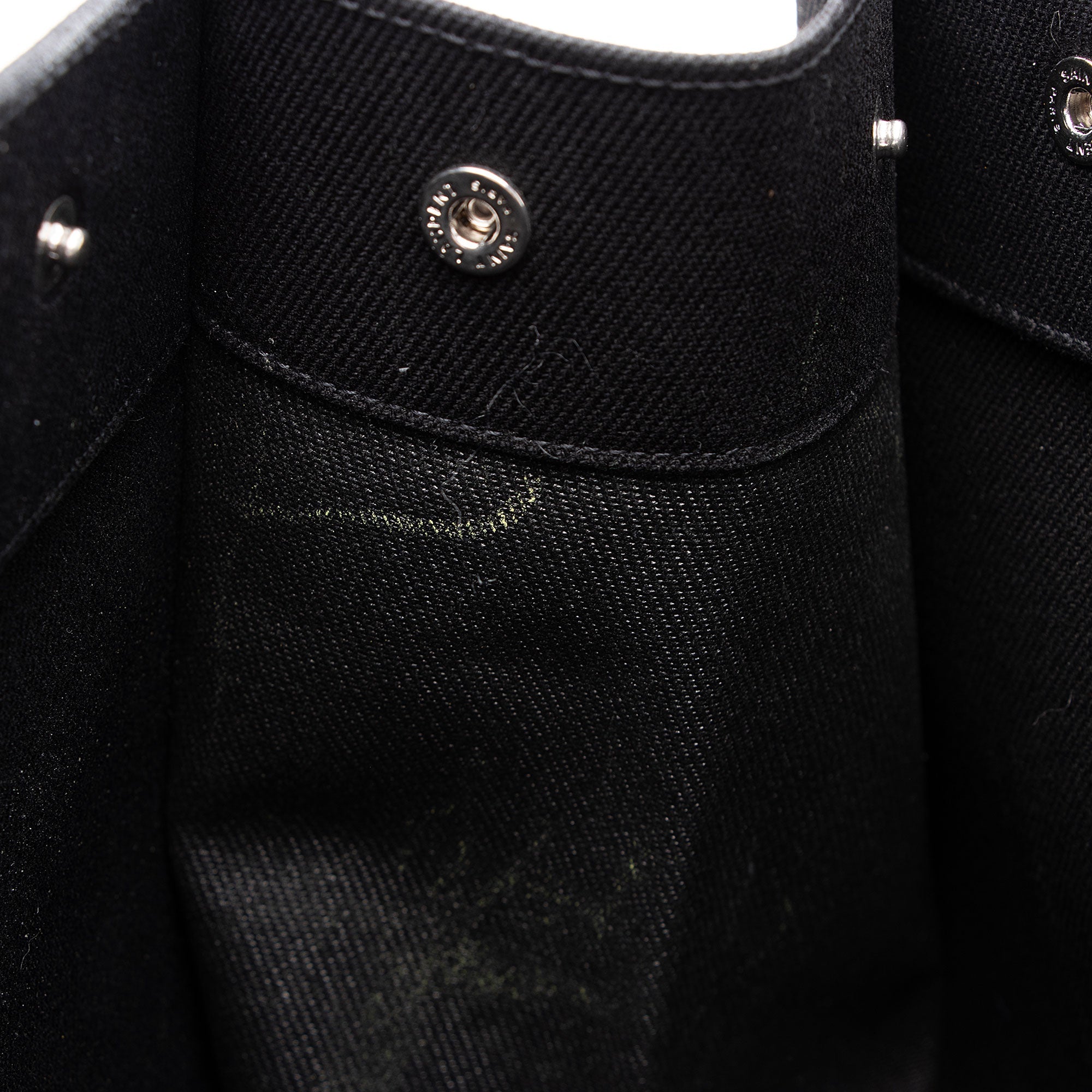 Saint Laurent Canvas Calfskin Rive Gauche Large Tote (SHF-PjHcZm)