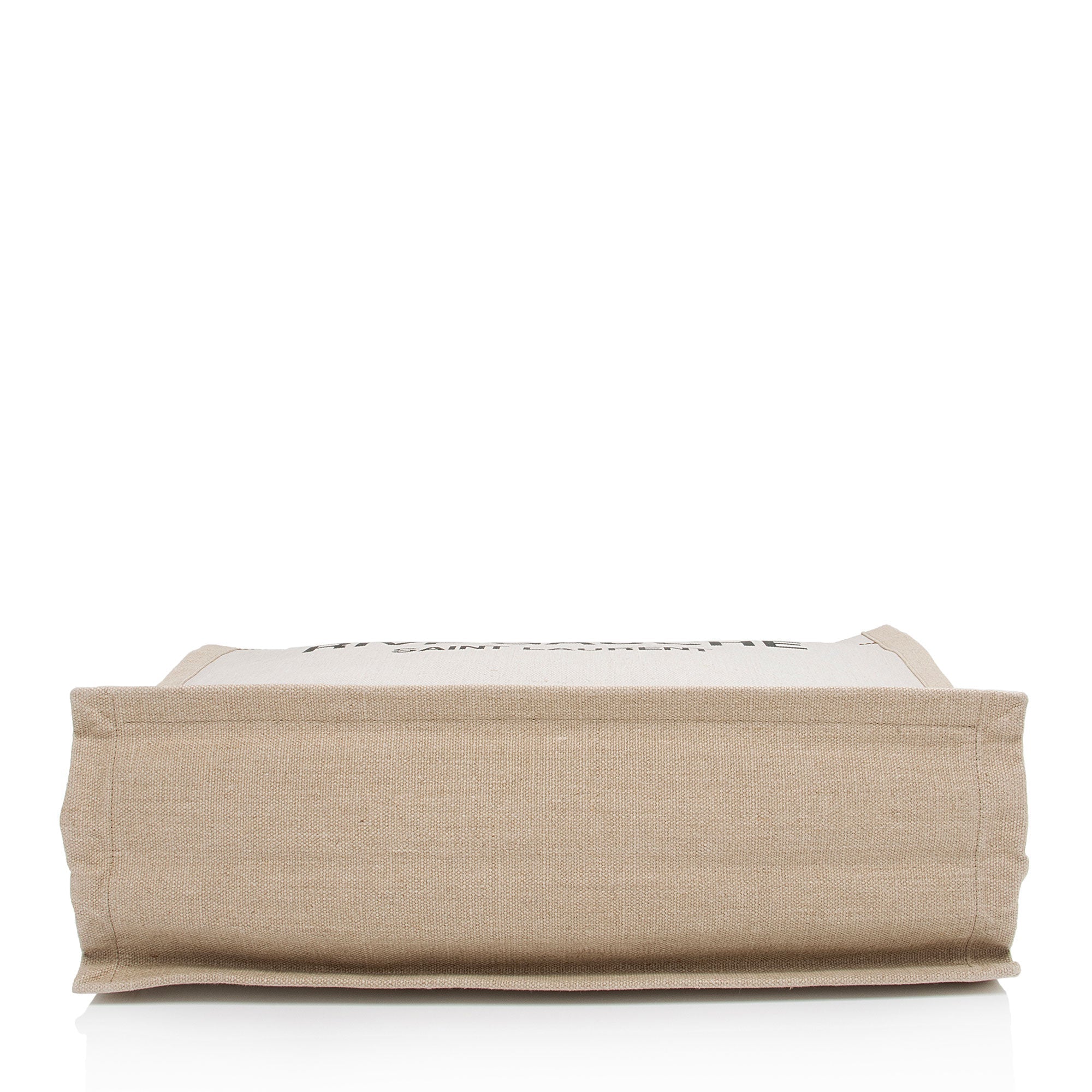 Saint Laurent Canvas Calfskin Rive Gauche Large Tote (SHF-3A04Tk)