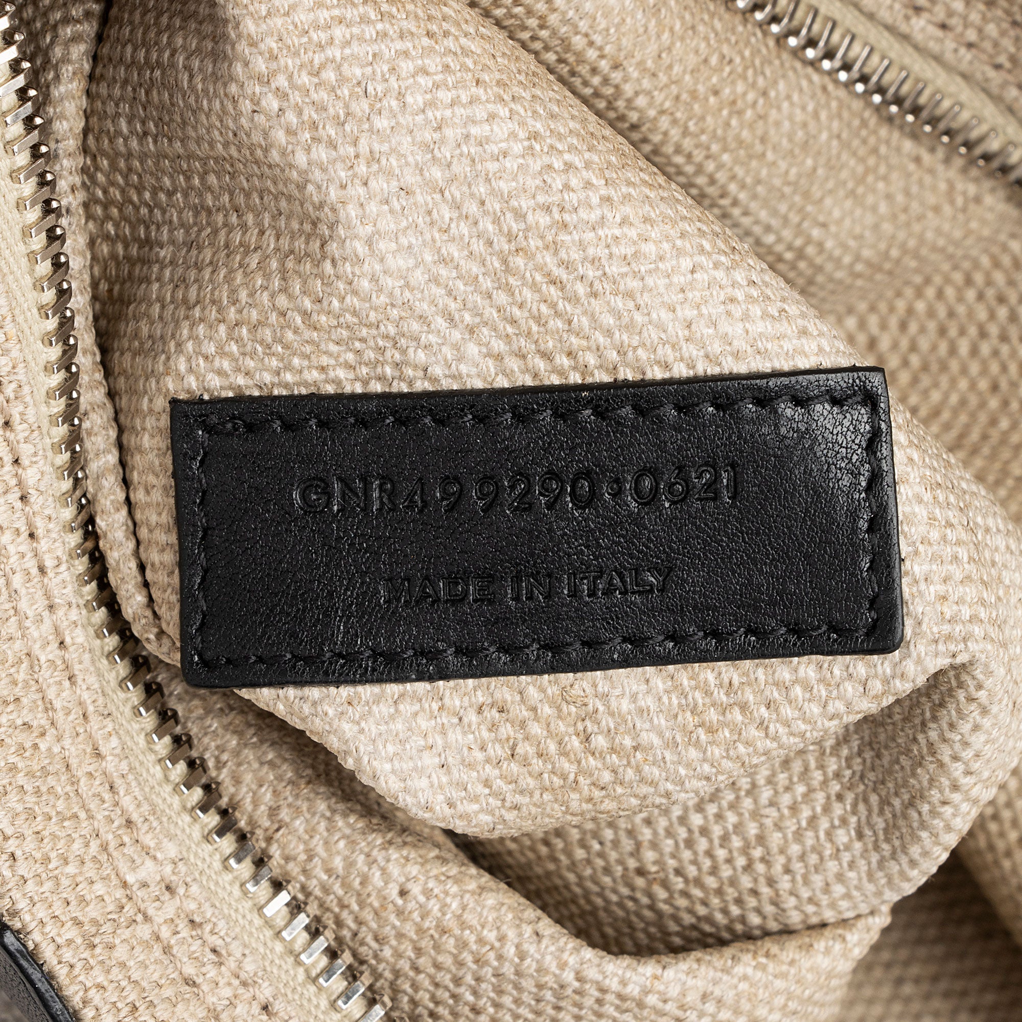 Saint Laurent Canvas Calfskin Rive Gauche Large Tote (SHF-v2S0Rd)