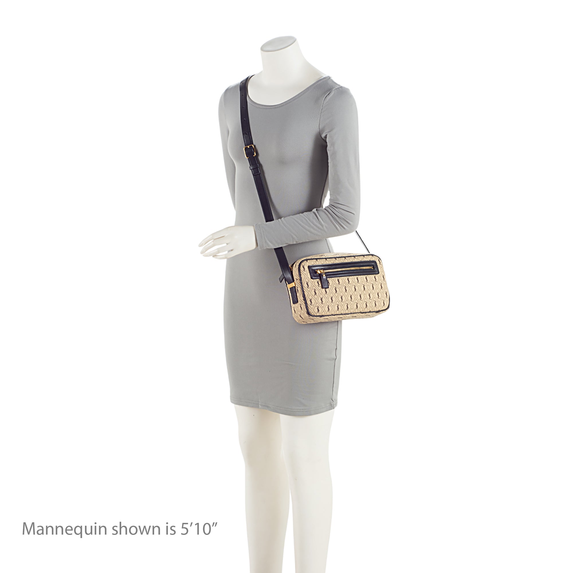 Saint Laurent Canvas Le Monogramme Camera Bag (SHF-eGoxn6)