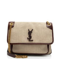 Saint Laurent Canvas Monogram Niki Medium Shoulder Bag (SHF-JdPwmb)