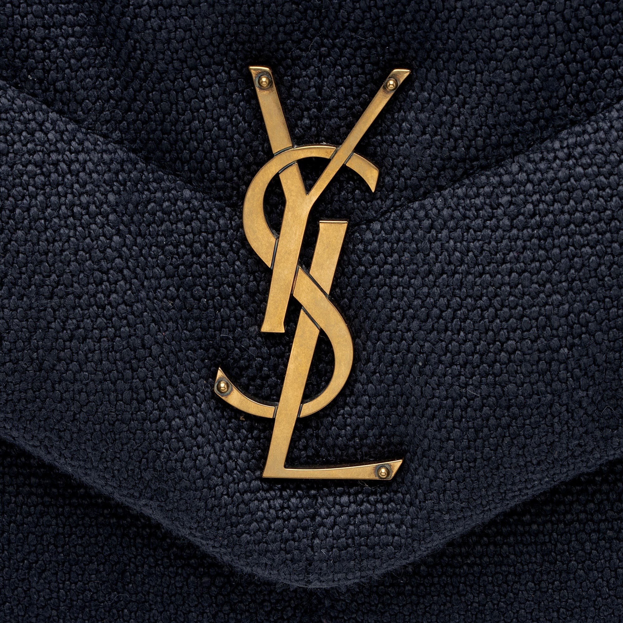 Saint Laurent Canvas Monogram Puffer LouLou Small Shoulder Bag (SHF-XqWUzx)