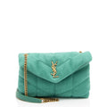 Saint Laurent Canvas Monogram Puffer LouLou Toy Shoulder Bag (SHF-mJ1fT5)