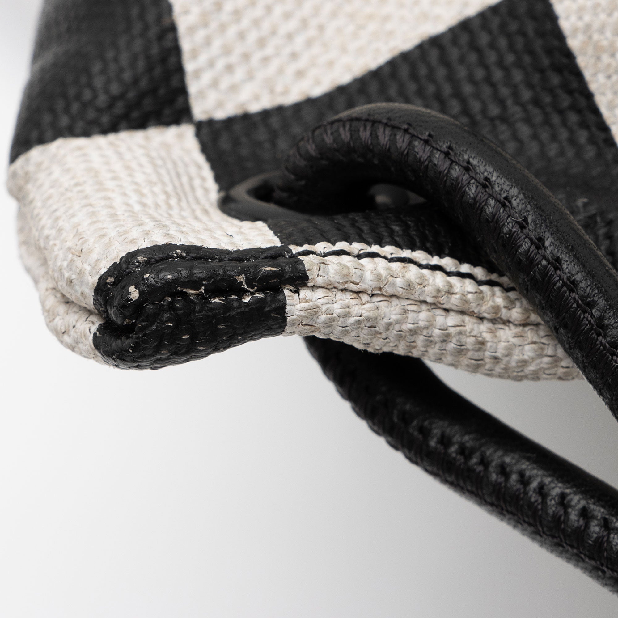Saint Laurent Coated Canvas Checkered Teddy Drawstring Backpack (SHF-kt7eWZ)