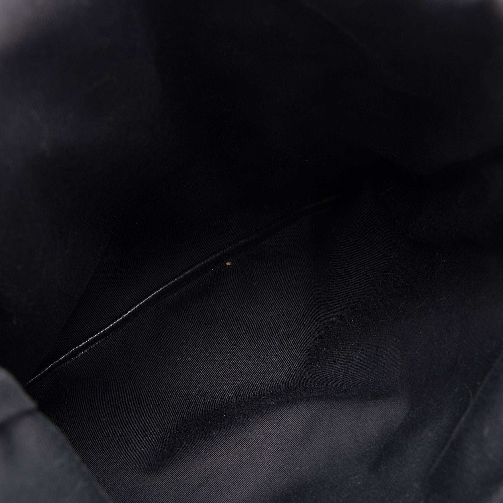 Saint Laurent Coated Canvas Checkered Teddy Drawstring Backpack (SHF-kt7eWZ)