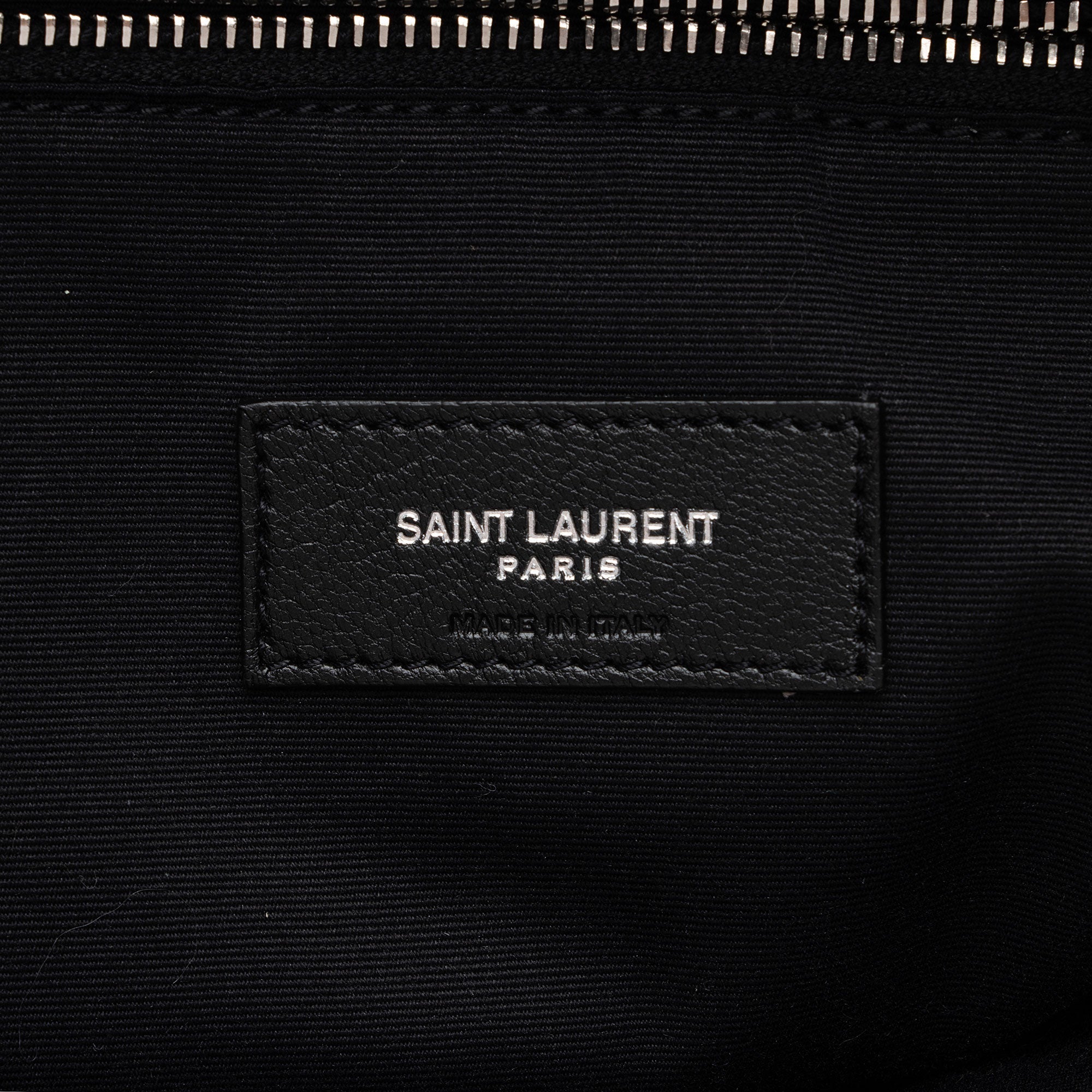 Saint Laurent Coated Canvas Checkered Teddy Drawstring Backpack (SHF-kt7eWZ)