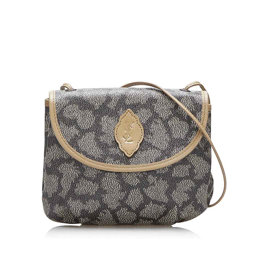 Saint Laurent Coated Canvas Crossbody Bag (SHG-UfBYdM)