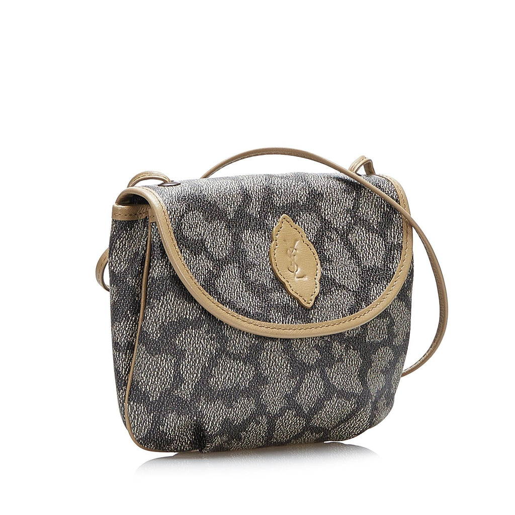 Saint Laurent Coated Canvas Crossbody Bag (SHG-UfBYdM)