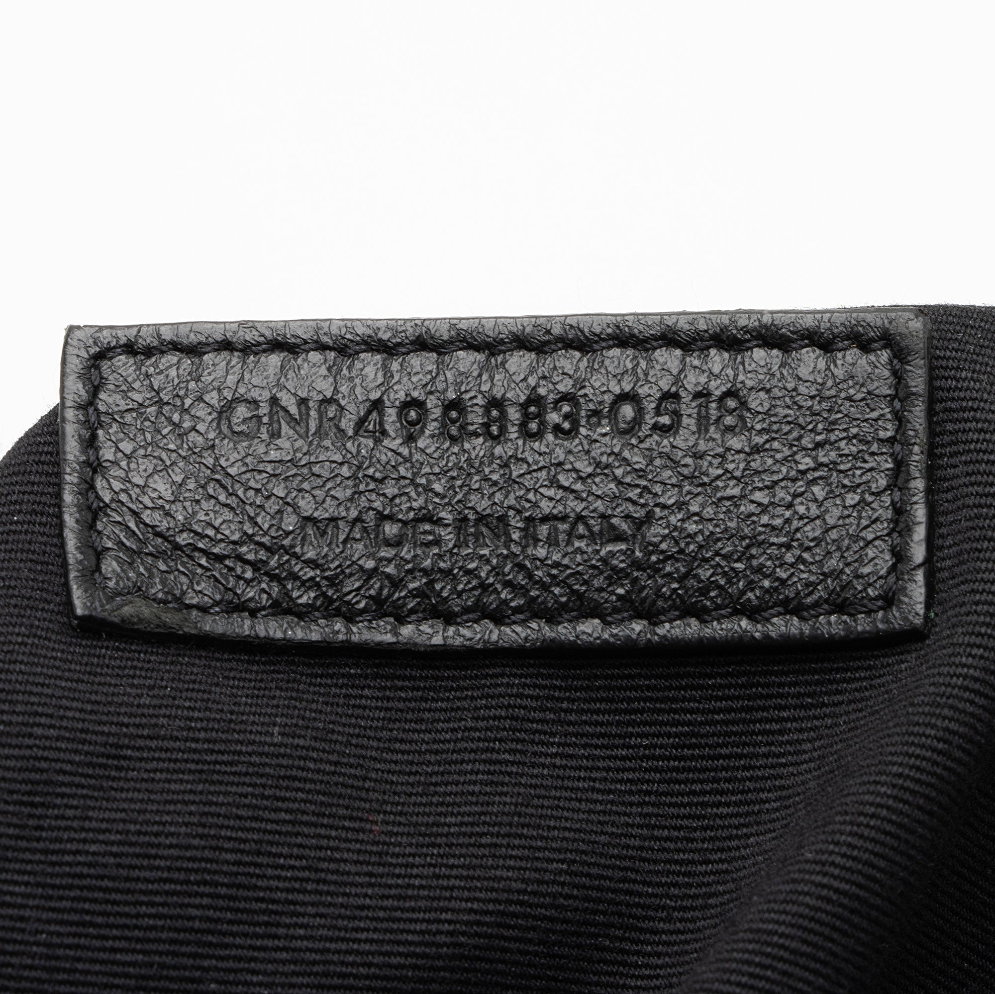 Saint Laurent Crinkled Calfskin Matte Black Monogram Niki Large Shoulder Bag (SHF-eFW25Q)