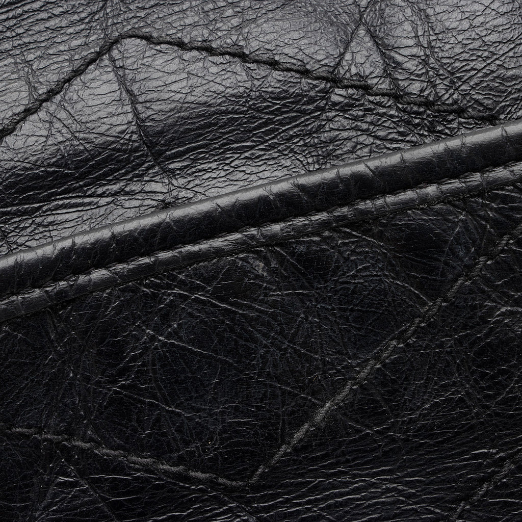 Saint Laurent Crinkled Calfskin Matte Black Monogram Niki Large Shoulder Bag (SHF-eFW25Q)