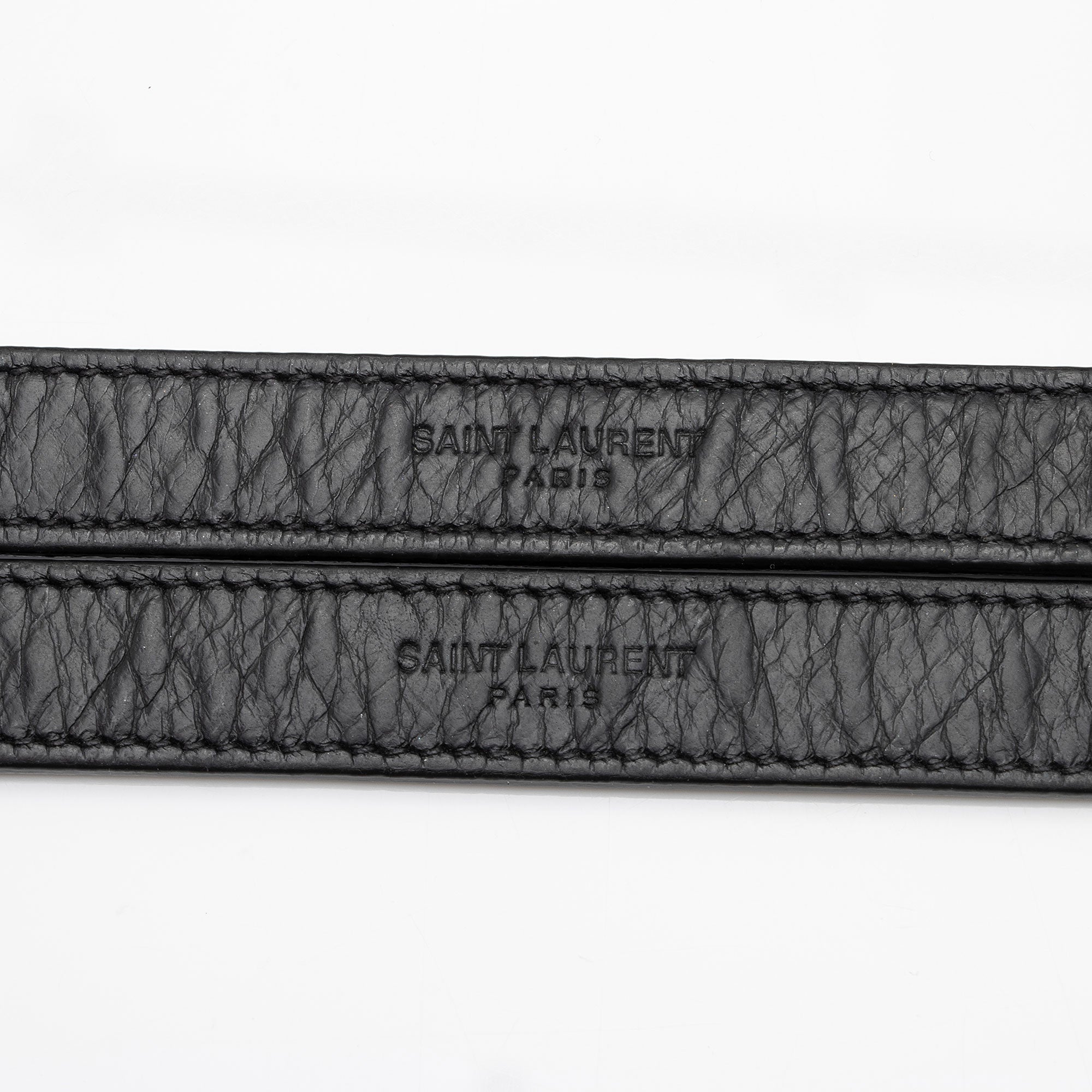 Saint Laurent Crinkled Calfskin Matte Black Monogram Niki Large Shoulder Bag (SHF-eFW25Q)