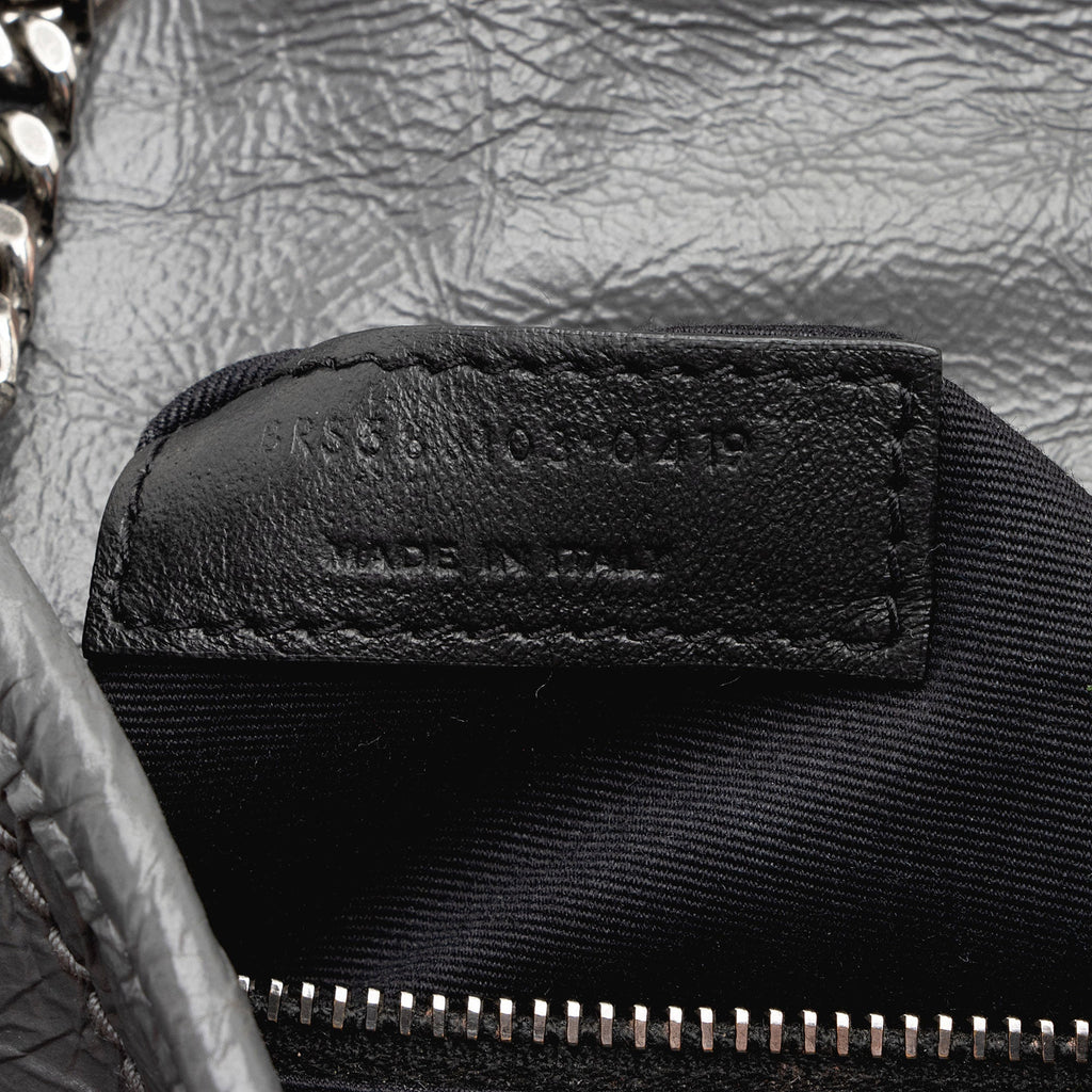 Saint Laurent Crinkled Calfskin Monogram Niki Chain Wallet (SHF-9O6DRW)